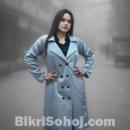 Stylish Ladies Overcoat ( Button System)